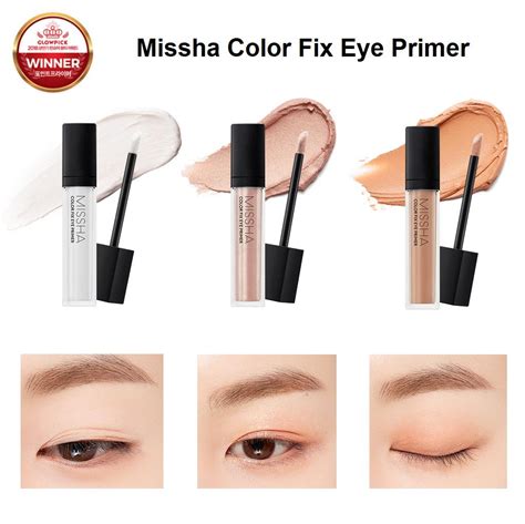 Обзор MISSHA Color Fix Eye Primer в оттенке М Праймер под тени для глаз ...