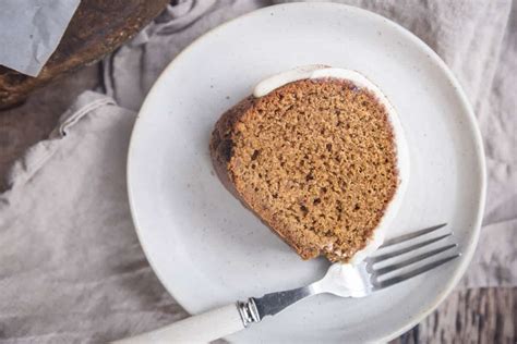 Gluten-Free Spice Cake with Cream Cheese Maple Frosting - From The Larder