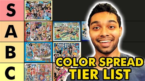 One Piece Best Color Spreads Tier List Pre Timeskip Youtube