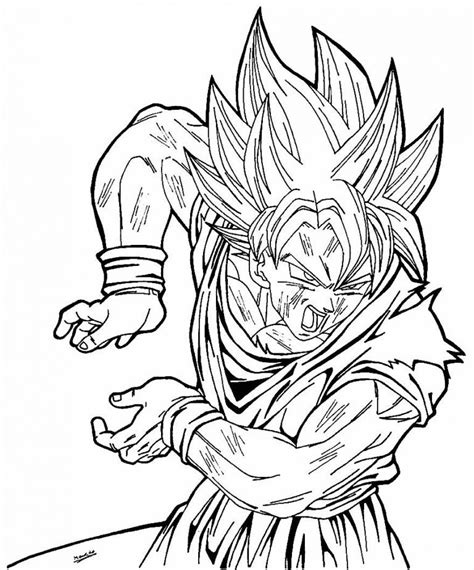 50 Desenhos Para Colorir De Goku Como Fazer Em Casa