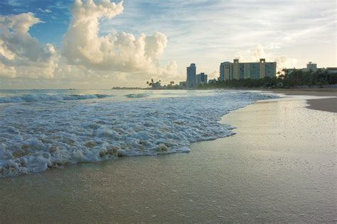 Pictures of Wave Foam on Isla Verde Beach - Carolina, PR