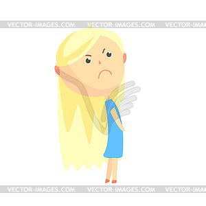 Pretty Blonde Girl Cartoon