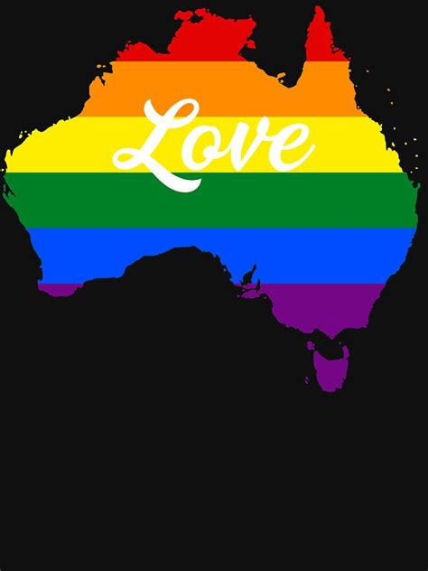 Australia Gay Pride Australia LGBT Australia Rainbow Flag T Shirt For Sale By Galvanized