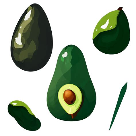 Avocado Digital Graphic Creative Fabrica