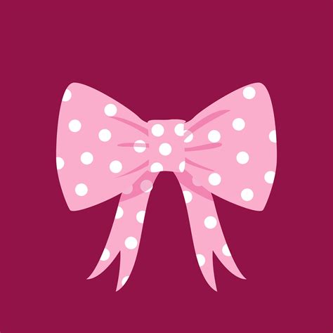 Pink bow cute illustration art symbol design vector 37277064 Vector Art ...