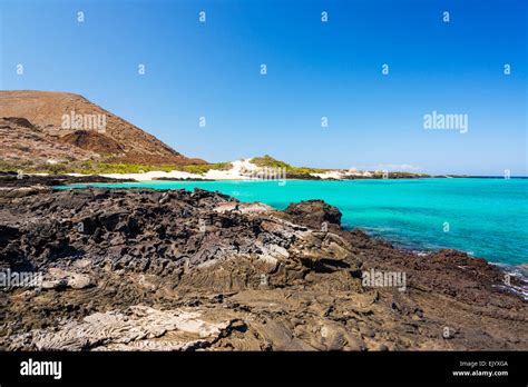 View Of The Pacific Ocean From Santiago Island In The Galapagos Islands