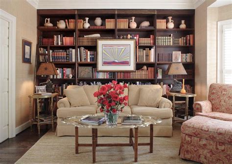 Library Sitting Area Bookshelves In Living Room Living Room Bookcase