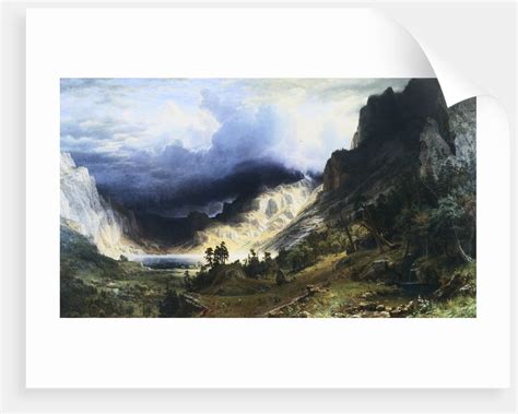 A Storm In The Rocky Mountains Mt Rosalie Posters Prints By Albert