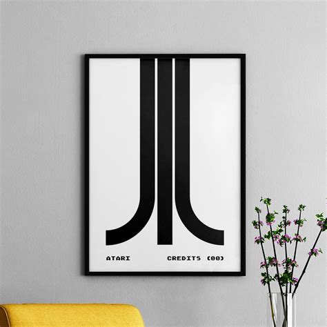 Atari 1980s Video Game Poster Atari Video Gaming Art Print Atari Arcade