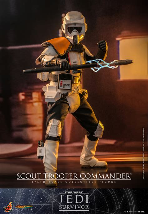 Hot Toys星際大戰 絕地倖存者帝國偵察兵指揮官Scout Trooper Commander 比例收藏級人偶 配有可伸縮帶電鎮暴棍