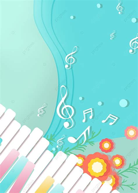 green white musical notes piano background green white pink