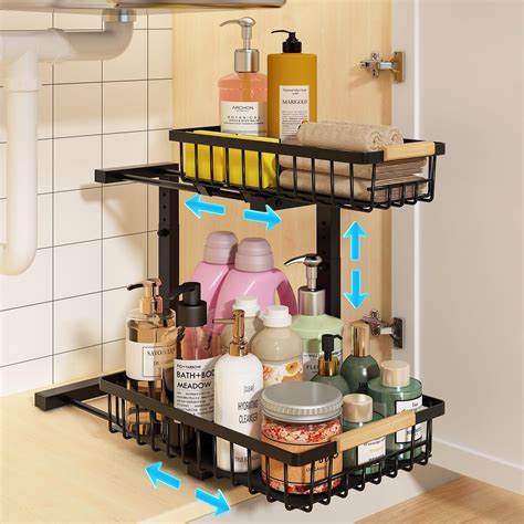 Amazon Pracves Under Sink Organizer Pull Out Cabinet Organizer