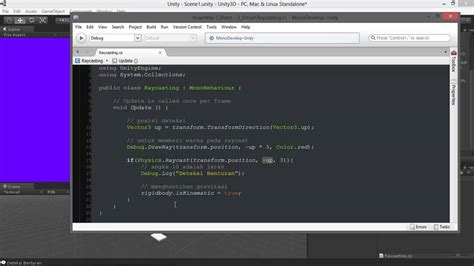 Raycasting Deteksi Benturan Tutorial Unity Game Indonesia Youtube