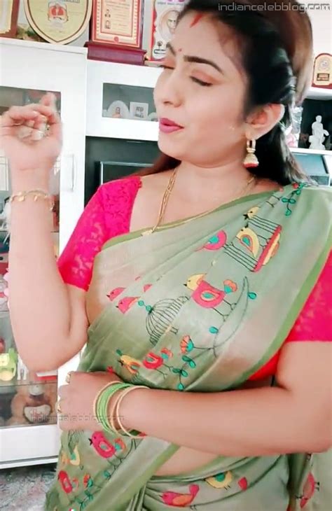 Anu Neela Elakiya Tamil Tv Actress T1 26 Hot Saree Pics Indiancelebblog