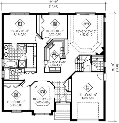 european style house plan  beds  baths  sqft plan