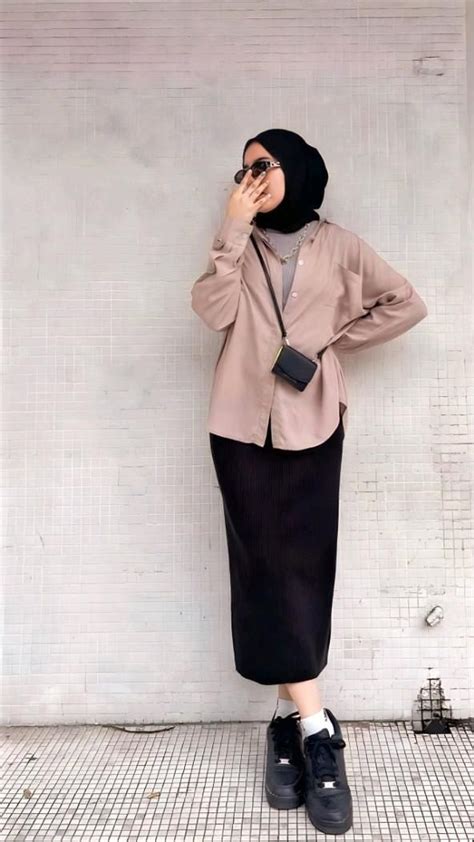 Inspirasi Ootd Pakai Rok Span Di Inspirasi Fashion Hijab Casual