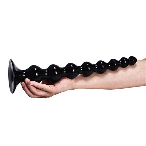 Super Long Butt Anal Beads Plug Huge Suction Cup Wide Dildo Women Sex Toy EBay