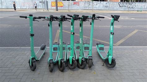 19.07.2025 Moldova a Row of Electric Scooters is All Set and Ready for ...