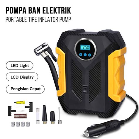 Jual Pompa Ban Mobil Truk Motor PORTABLE Elektrik PREMIUM HIGH QUALITY