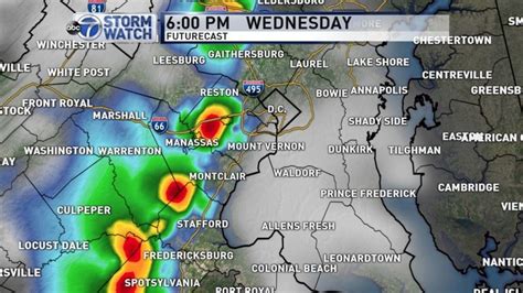 Chance For Severe Thunderstorms In The Dc Area Wednesday