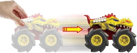 Amazon Hot Wheels Monster Trucks Twisted Tredz Mega Wrex Toys Games