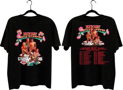 Red Hot Chili Peppers Tour Shirt Red Hot Chili Peppers Rhcp Shirt Rock Tour