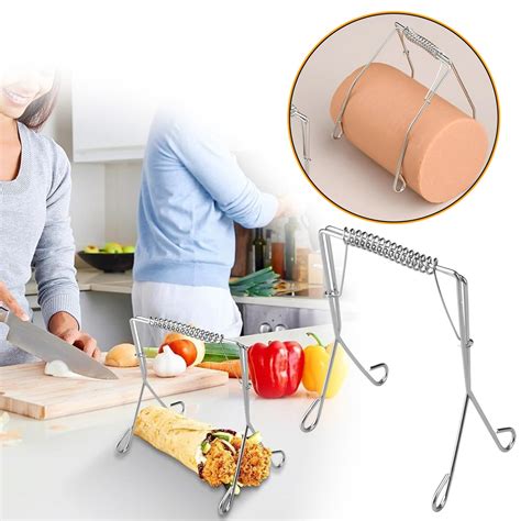 Meat Roll Tongs Meat Tongs Stainless Steel Hook Shaped BBQ Kitchen