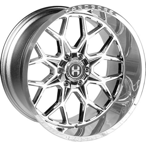 24x12 Hardcore Off Road HC104 Chrome May Require Trimming 8x6 5 165 44mm