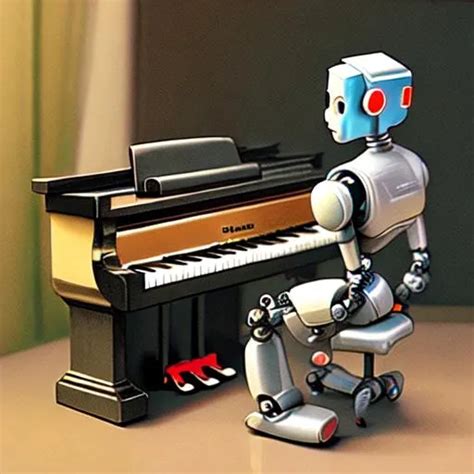Robot playing piano | OpenArt