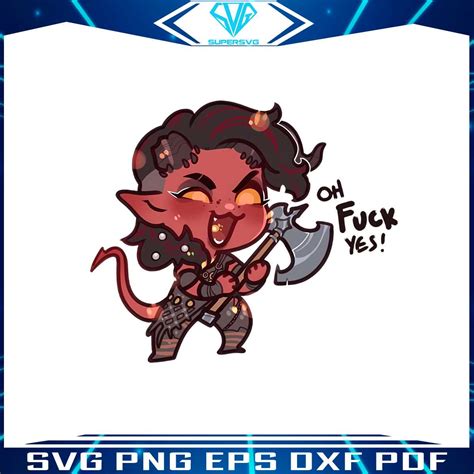 Karlach Oh Fuck Yes PNG Karlach Harlan Baldurs Gate PNG