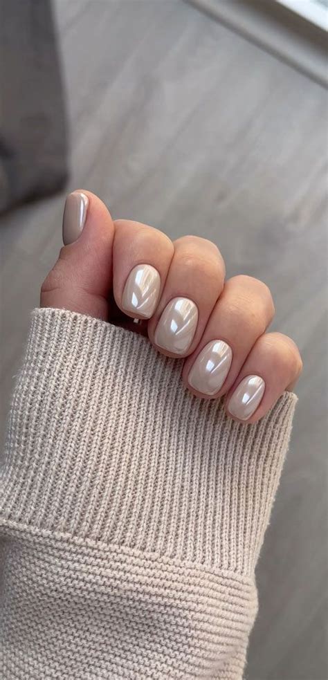 Chrome Elegance 25 Stunning Nail Art Ideas Nude Chrome Short Nails