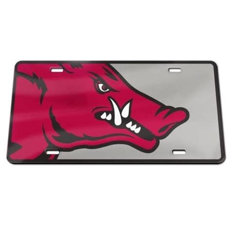 Hog Head License Plate The Stadium Shoppe On Razorback