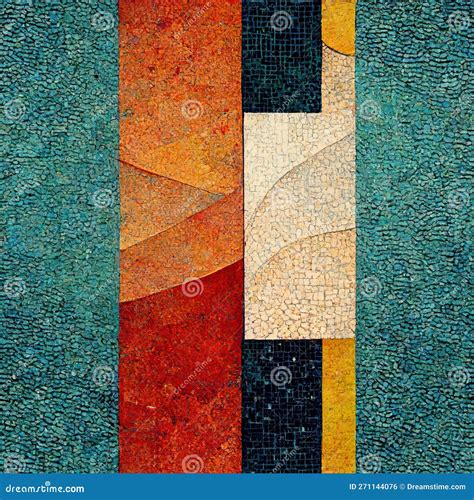 Tiles - Vibrant Mosaic in a Modern and Abstract Style Stock ...