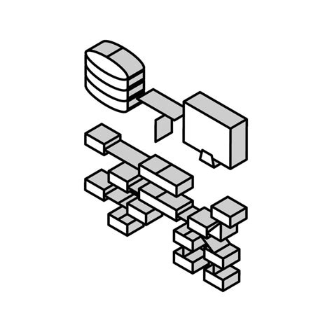 Relational Database Isometric Icon Vector Illustration 39304339 Vector