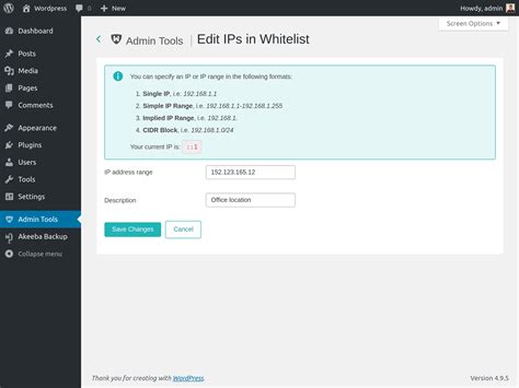Whitelist Ip Address