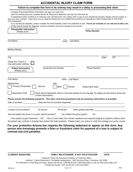 16 Ub 04 Forms Aflac Free To Edit Download And Print Cocodoc