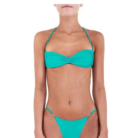 BAMBA SWIM Farrah Bikini Top In Emerald Never Depop