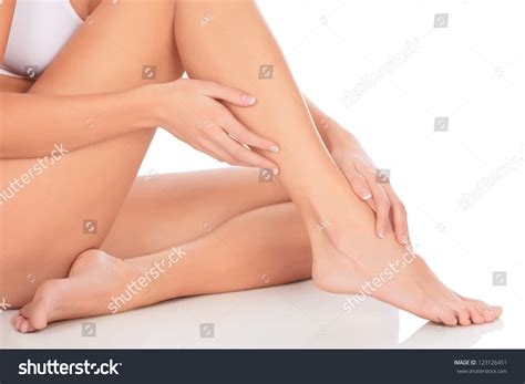 Healthy Naked Woman Legs Hands Over Stock Photo Shutterstock