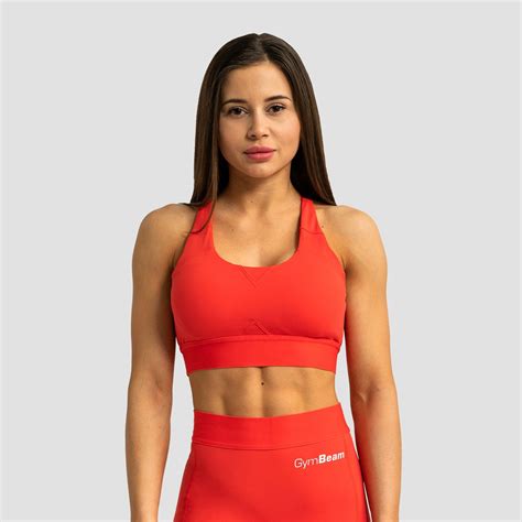 Stanik Sportowy Limitless Hot Red GymBeam GymBeam Pl