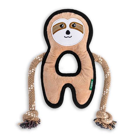 Beco | Rough & Tough Recycled Plastic Toy | Sloth | Dog | Eco friendly