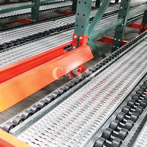 Heavy Duty Roller Pallet Flow Rack | Split-Roller Wheels | MFG