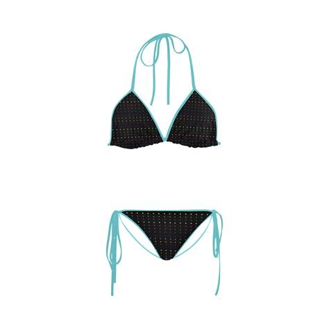 Dots Colors Modern Colorful Pattern Design Custom Bikini Swimsuit ID D1747085