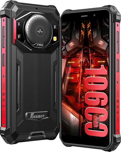 Amazon.com: FOSSIBOT F101 Rugged Smartphone - 10600mAh Battery, 123dB ...