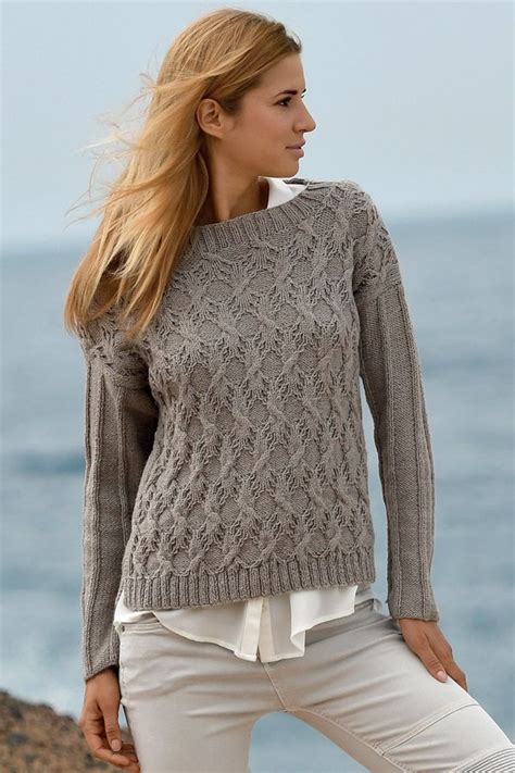 Anleitung Aranpulli Stricken Pullover Knitted Tops Knitted Pullover