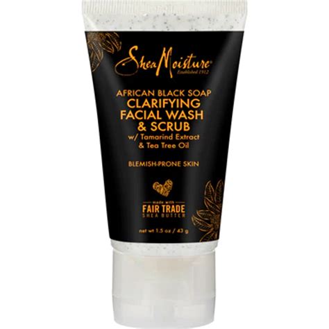 Sheamoisture African Black Soap With Shea Butter Clarifying Facial Wash