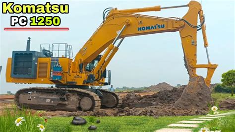 Komatsu Excavator Komatsu Pc1250 Excavator Road Work Operation At Site Pc1250 Youtube