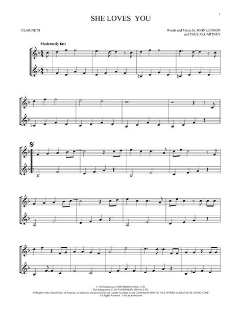 The Beatles She Loves You Arr Mark Phillips Sheet Music Chords