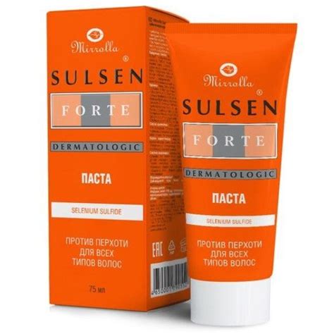 МИРРОЛЛА / Сульсен Форте паста сульсеновая туба 75мл | Здоровье волос ...