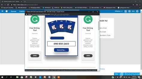 Roblox card generator