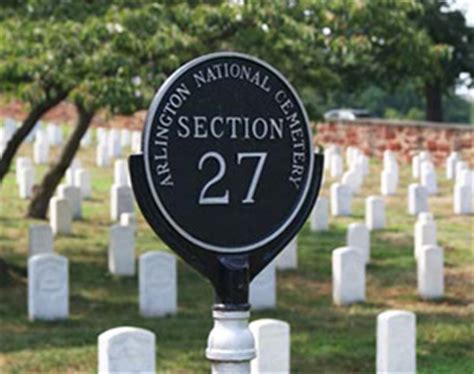 section  separated  death  arlington national cemetery clara